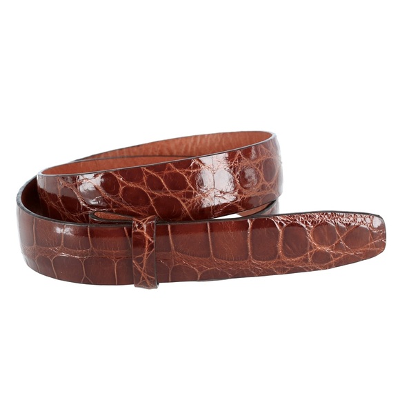 Trafalgar Genuine Alligator Embossed Calfskin 30mm Leather Belt